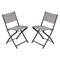 Merrick Lane Bardwell Set of 2 Versatile Flex Comfort Indoor/Outdoor Fold Chairs with Metal Frames